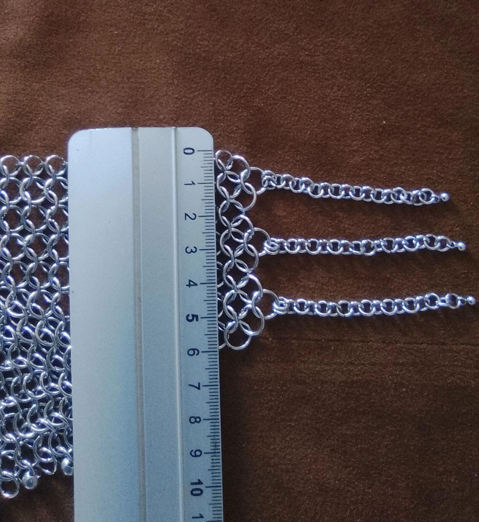 Collier choker méga décolleté "lacets" chainmail européen  – photo 7